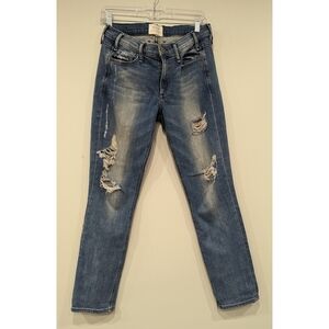McGuire Mrs Robinson Vintage Wash Distressed Boyfriend Jeans Size 26